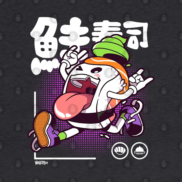 Jumping Salmon Sushi by mankeeboi